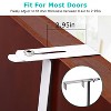 NewHome"Over The Door Hooks Organizer with 5 Hooks & 2 Metal Baskets for Bathroom, Bedroom, Kitchen"Black&Silver - 3 of 4