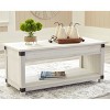 Bayflynn Rectangle Lift Top Cocktail Table White - Signature Design by Ashley - 2 of 4