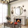 HOMLUX Round Bathroom Vanity Mirror Wall Mount Decorative Make-up Mirror Entryway - 2 of 4