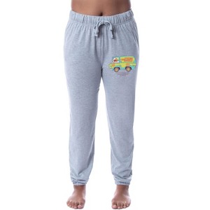 Scooby-Doo Womens' Mystery Machine The Gang Sleep Jogger Pajama Pants Grey - 1 of 3