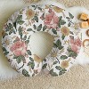 Sweet Jojo Designs Baby Girl Muslin 100% Cotton Nursing Pillow Cover Vintage Floral Pink Yellow and Green - 4 of 4