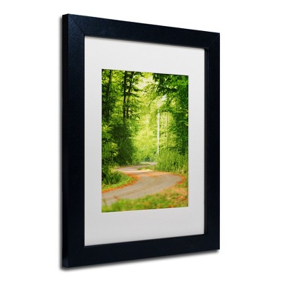 Trademark Fine Art -Philippe Sainte-Laudy 'S Road' Matted Framed Art