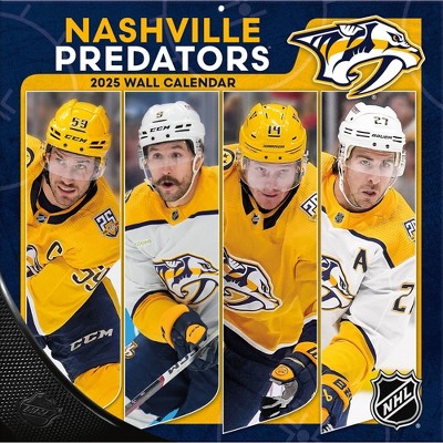NHL Nashville Predators 2025 12"x12" Team Wall Calendar
