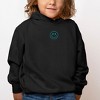The Juniper Shop Embroidered Smiley Face Outline Toddler Graphic Hoodie - 2 of 3
