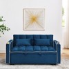 55.51'' Convertible Sofa Bed with USB, Ashtray, Phone Stand - 3 Sizes - 2 of 4
