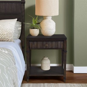 NicBex Nightstand with 1 Drawer,Bedside Table with Solid Wood Frame and Wood Legs,Modern Side Table for Bedroom,Living Room - 1 of 4