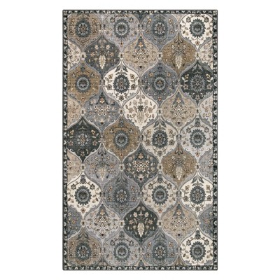 Lahome Moroccan Trellis Washable Area Rug-Soft Carpet for Living Room, Bedroom, or Entryway