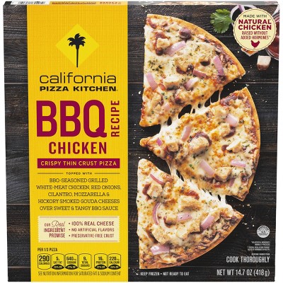 California Pizza Kitchen Crispy Thin Crust BBQ Recipe Chicken Frozen Pizza - 14.7oz