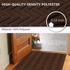 Runner Rug 3x18FT Custom Sizes,Commercial Hallway Runner Rubber Backing Non-Slip Carpet Washable Area Rugs for Entryway, Garage, Front Door,Brown - 4 of 4