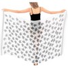 HAPPY BAY Women's Bikini Sarong Cover ups Wrap One Size Ivory Allover Turtle - 4 of 4