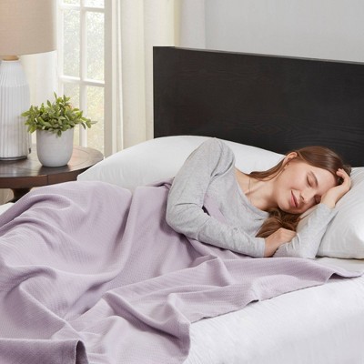 King Lilac Liquid Cotton Machine Washable Blanket