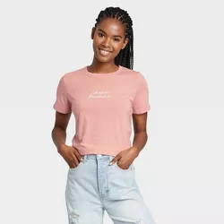 Women's Choose Kindness Short Sleeve Graphic T-Shirt - Rose S