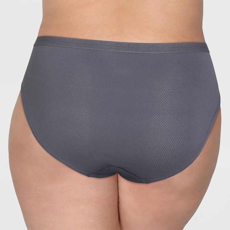 Fit for Me by Fruit of the Loom Women's Plus Size 6pk Breathable Micro-Mesh Hi-Cut Underwear - Colors May Vary, 5 of 6