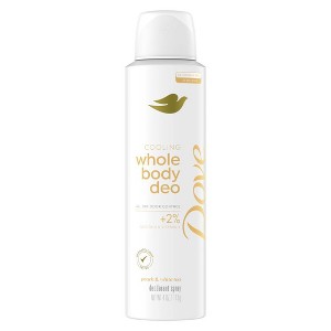 Dove Beauty Aluminum-Free Whole Body Deodorant Spray - Peach & White Tea - 4oz - 1 of 4