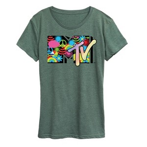 Women's - MTV - Icon Collage Logo Short Sleeve Graphic T-Shirt - 1 of 4