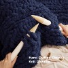 Bedsure Chunky Knit Throw Blanket for Couch - 100% Hand Knitted, 5.06 lbs Chenille Blanket for Bed Living Room Home Decor, Thick and Soft - 3 of 4