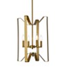 Elegant Lighting Hoffman 4 lights pendant in brass - 3 of 4