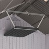 Suncast Vertical Shed Shelf Kit, Space Saving Hanging Loft Shelving for Outdoor Storage Structures, 24"D x 45"W x 1.5"H, Black - 2 of 4