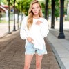 Anna-Kaci Women's Oversized Long Sleeve Pullover Sweatshirt with Drop Shoulders and Side Slits - 4 of 4