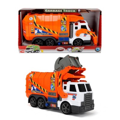 orange garbage truck