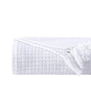 Southshore Fine Living 100% Cotton lightweight, breathable Ashmore Collection throw blanket - 1 of 4