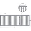 unipaws Classic Indoor Dog Gate Wooden Pet Safety Gate - 4 of 4