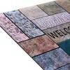 Kate Aurora Montauk Accents Country Farmhouse Welcome Home Outdoor Rubber Entrance Mat 18x30 - Welcome Home - 2 of 4