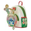 Loungefly Disney Lilo & Stitch - Stitch & Scrump Iridescent Holiday Ornament Mini Backpack - 3 of 4