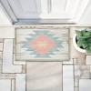 Stupell Industries Pink Navajo Pattern Printed Outdoor Door Mat, design by Susan Winget, 18"x30" - 4 of 4