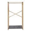 Honey-Can-Do Bamboo and Canvas Garment Rack - 3 of 4