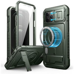 Dexnor for iPhone 12 Pro Max Case with Camera Cover [Compatible with MagSafe] [Built-in Screen Protector] Heavy-Duty Shockproof - 1 of 1