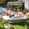 Mastgoal 2-Person eavy Duty Double Hammock with Adjustable Steel Stand, 500LBS Capacity - 2 of 4