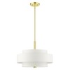 Livex Lighting Meridian 4 - Light Chandelier in  Satin Brass - 3 of 4