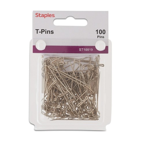 Staples T Pins, 100/Pack (10819-CC)