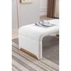 NicBex Modern 43.3" Bedroom Bench Accent Stool with Boucle Fabric and Gold Trims for Entryway and Living Room - 4 of 4
