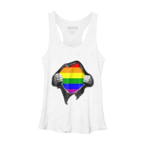 Adult Design By Humans Pride Shirt Rip Open Shirt By Luckyst Racerback Tank Top - 1 of 2