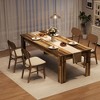 Coucheta Farmhouse Wooden Dining Table - Heavy Duty for 6-8 People, Strong Legs and Thick Table Top, Ideas for Big Families - 3 of 4