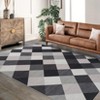 Machine Washable Plaid Checkered Design,Indoor Runners Carpet for Hallway, Entryway Indoor,Entry Laundry - 2 of 4