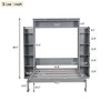 NicBex Queen Size Murphy Bed Wooden Frame Queen Murphy Bed Cabinet Morden Hideaway Wall Bed with 2 Side Shelves for Living Room - 2 of 4