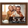 PosterPalooza | Photo Size Simple Brown Picture Frame - UV Acrylic, Foam Board Backing, Hanging Hardware - 2 of 4