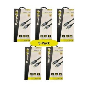 Power It Up 6.5 ft. USB-C to HDMI 8K High Speed Cable - Package of 5 Cables - 1 of 3