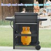 NicBex 4-Burner propane Gas BBQ Grill,34000BTU Output Outdoor Grill with Wheels&Foldable Side Table,Enameled Cast Iron Cooking Grids - 3 of 4