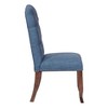 Jessica Tufted Dining Chair Navy - OSP Home Furnishings: Elegant 12 Button Back, Nailhead Trim, Rubberwood Legs - 2 of 3