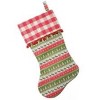 Northlight 19" Red and Green Rustic Lodge Christmas Stocking - 3 of 3