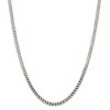 Black Bow Jewelry 4.5mm Sterling Silver Solid Flat Curb Chain Necklace - 3 of 4