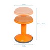 ECR4Kids Sitwell Wobble Stool with Cushion, Adjustable Height - 2 of 4