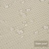 Kitchen Curtains 30 Inches Long White Window Curtains Waterproof Curtains for Bathroom Window Waffle Weave Textured Tier Curtains, 30"×30", Set of 2 - 4 of 4