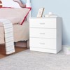 Karl Home 3-Drawer White Particle Board 22.05in. W Chest of Drawer - 4 of 4