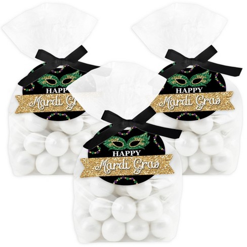 mardi gras treat bags