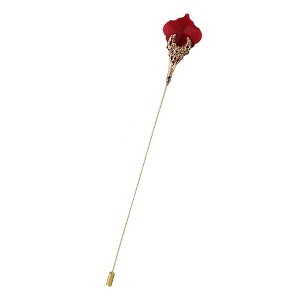 Anna-Kaci 8 Inch Women's Hat Pin Long Handle Vintage Retro Hollow Out Crystal Faux Pearl Pins - 1 of 4
